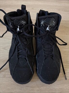 Jordan Black Suede High-Top Sneakers with White Jumpman
